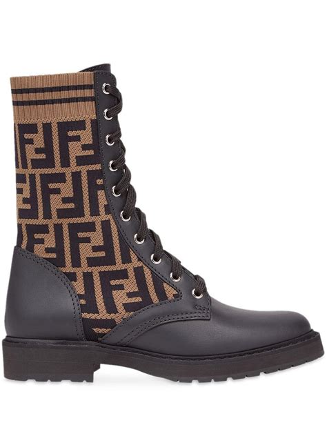 fendi rockoko sneakers|fendi military boots.